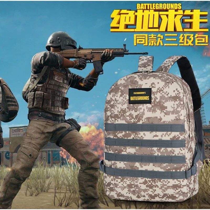  Playerunknown's Battlegrounds PUBG Winner Chicken Dinner Level1-3 Instructor Backpack Multi-functio