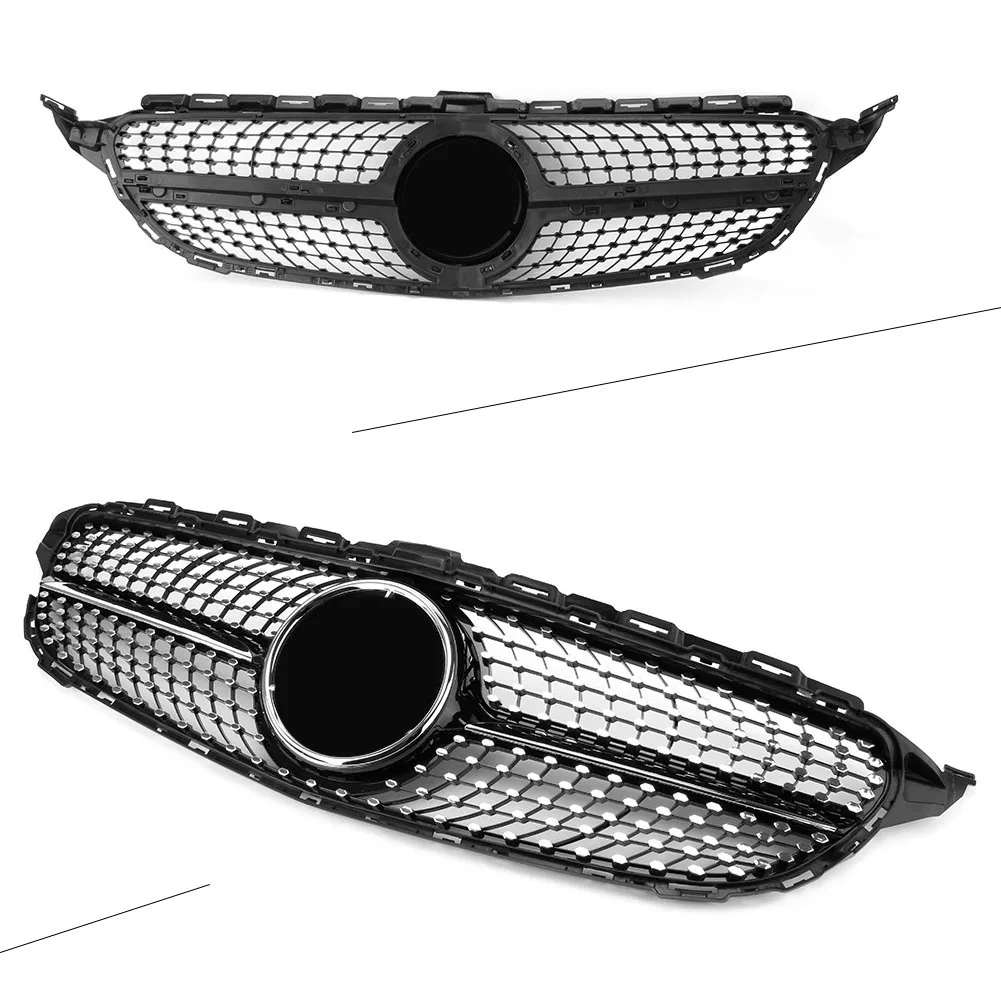CarFrontGrilleDiamondGrillForMercedesBenzCClassW205C250C300C40020152016.jpg