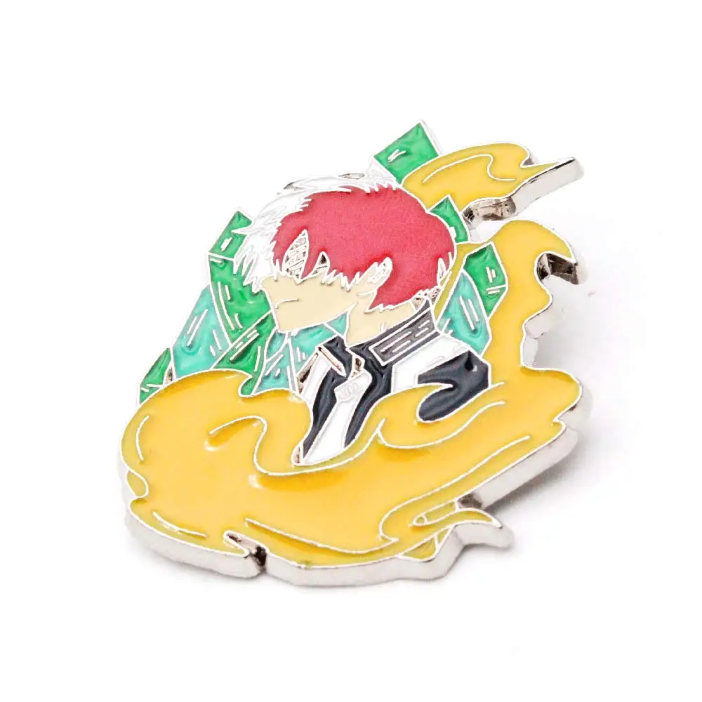 OHCOMICS аниме Otaku My Hero Academy Todoroki Shoto металлический крутой мультфильм бейдж брошь на