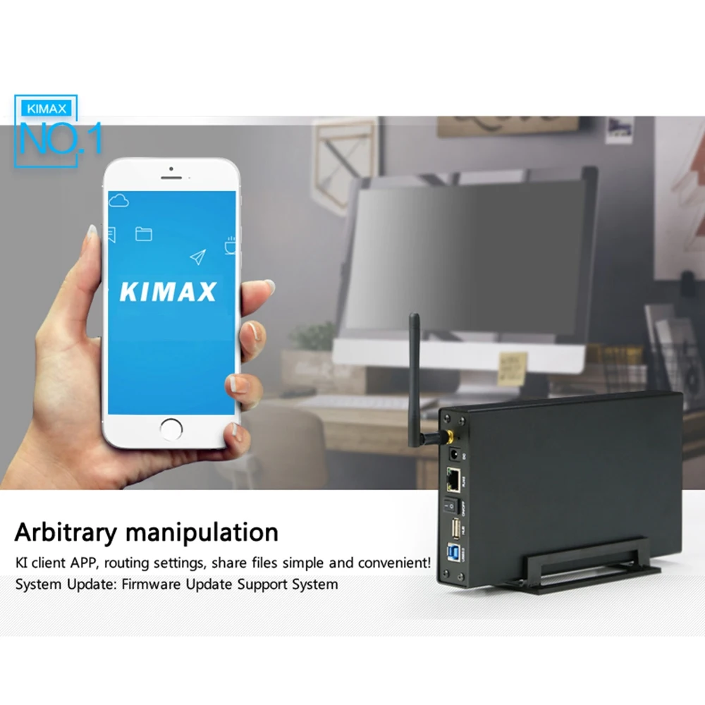Skup Blueendless Rj45 zewnętrzna obudowa dysku twardego Nas Wifi antena bezprzewodowa Wifi Sata Usb 3.0 Wifi Hdd interfejs aluminium Hdd Box Hdd