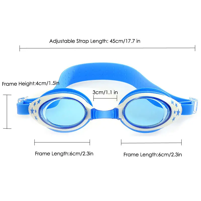 Kids Children Baby Boys Girls Swimming Goggles Anti-fog Swim Glasses Adjustable Protect Eyes Glasses