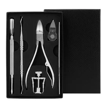 Совершенно новые 6в1 кусачки для удаления вросшего ноготя файлов из нержавеющей стали педикюр маникюрный набор клипер для ногтей Корректор файлов атлет инструменты