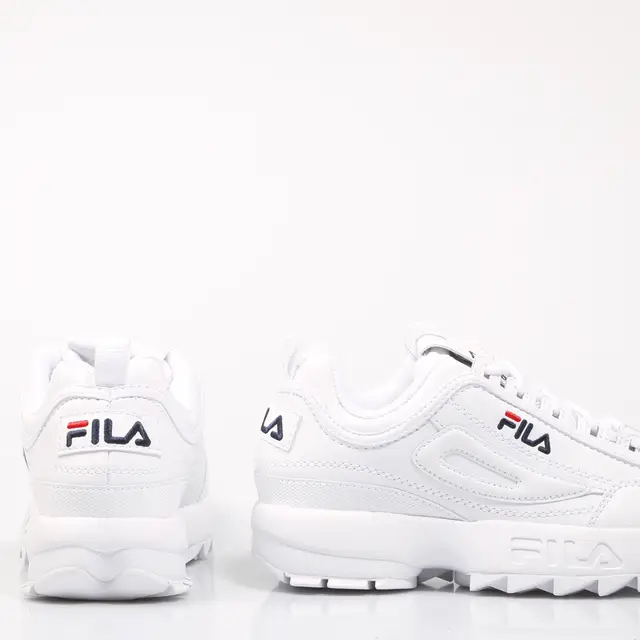 zapatos filas blanco