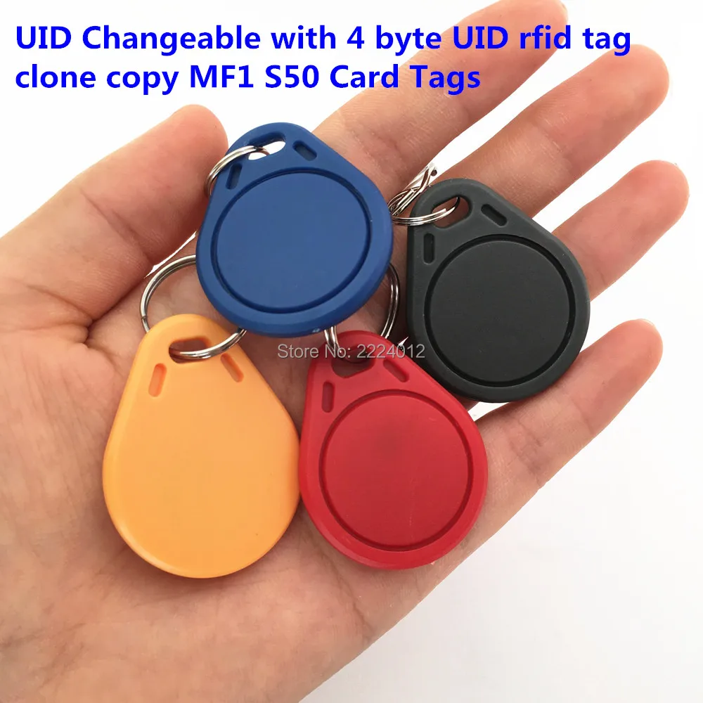 

10pcs UID changeable tag 0 zero block setor rewritable rfid tags for clone copy MF1 S50 1k rfid cards