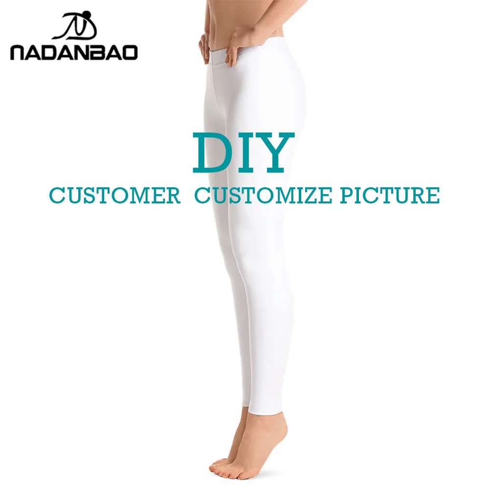 Najtaniej DIY legginsy damskie 3D druk cyfrowy leginsy dostosuj Fitness leggin trening plus rozmiar