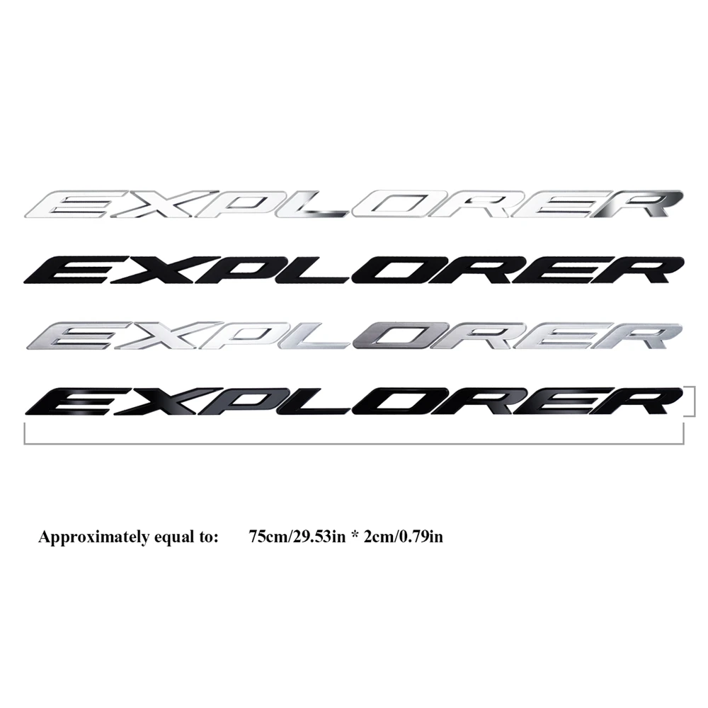 DIY 3D Sticker Car Letters Hood Emblem Chrome Logo Badge Car Sticker