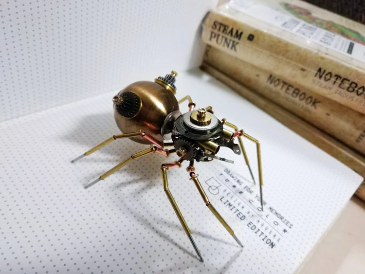 Литой металл стимпанк механическое насекомое механическое паук игрушка подарок на день рождения ремесленные украшения
