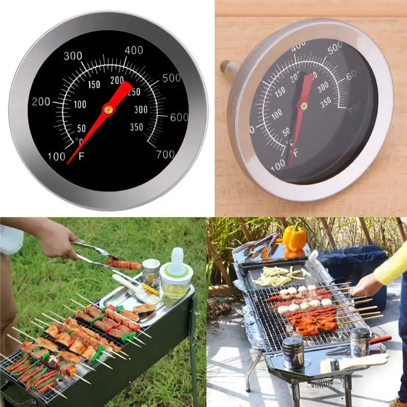 

BBQ Stainless steel Accessories Grill Meat Thermometer Dial Temperature Gauge Gage Food Probe Household Kitchen Cooking Tools