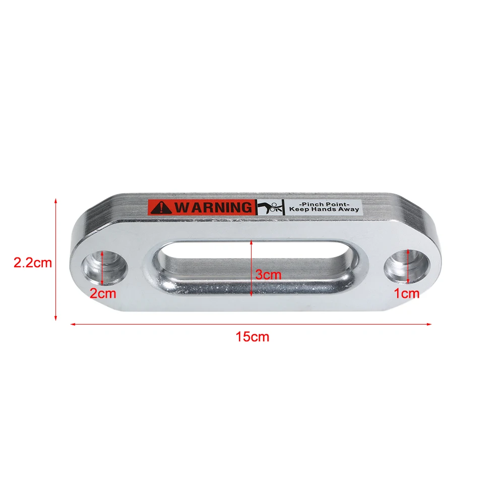 KKMOON Универсальный 12000lbs алюминиевый хоз Fairlead для синтетический трос лебедки кабель ATV