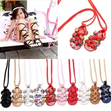 Focusnorm Модная одежда для детей, Детская мода Модные анти-скольжения с мягкой подошвой кожаные обувь для маленьких девочек сандалии с завязками