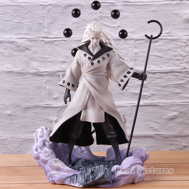 

Naruto Anime Action Model Toy UchihaMadara Rikudo Sennin GK Statue Ootutuki Hagoromo PVC Collectible Figure 27cm