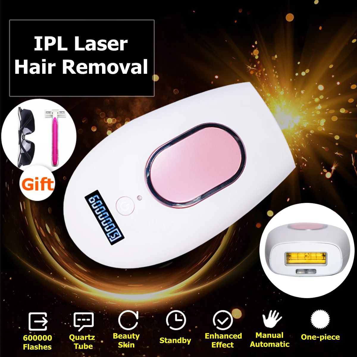 

IPL Lasers Hair Removal Machine Epilator Hair Removal Ice Point Epilator Permanent Bikini 5 levels Home Electric depilador