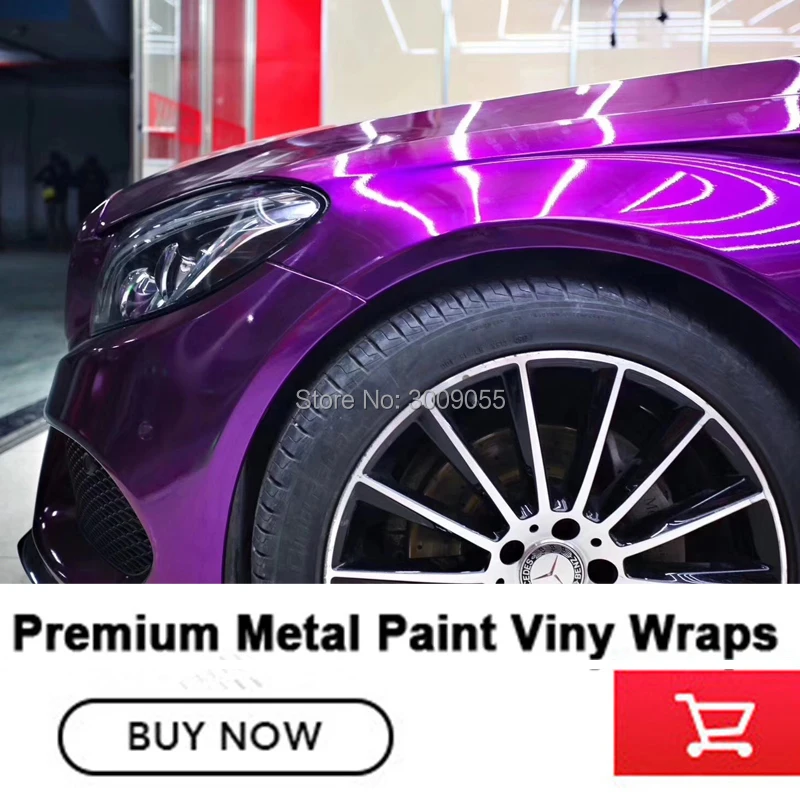 

Metallic Purple Vinyl Film Violet Glossy Vinyl Car Wrap Bubble Free car wrap film hot sell High-end market Korea Singapore