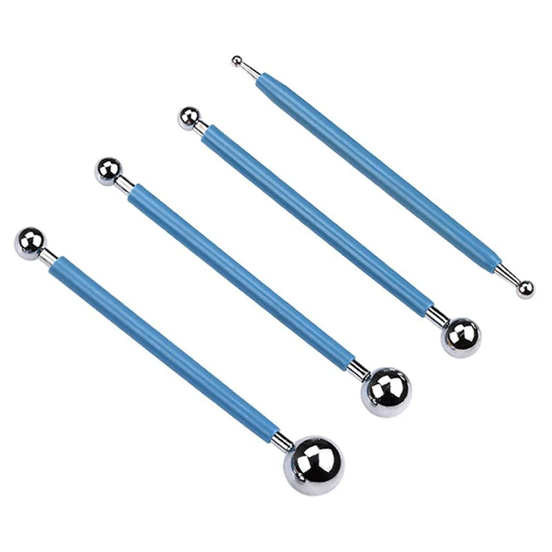 10 Piece Dotting Tools Ball Styluses mandala dotting tools polymer clay tools pottery sculpting tools clay sculpting tools pottery tools clay craft tool pottery coloring tool For Mandala Rock Painting Pottery Clay Craft Embossing Art