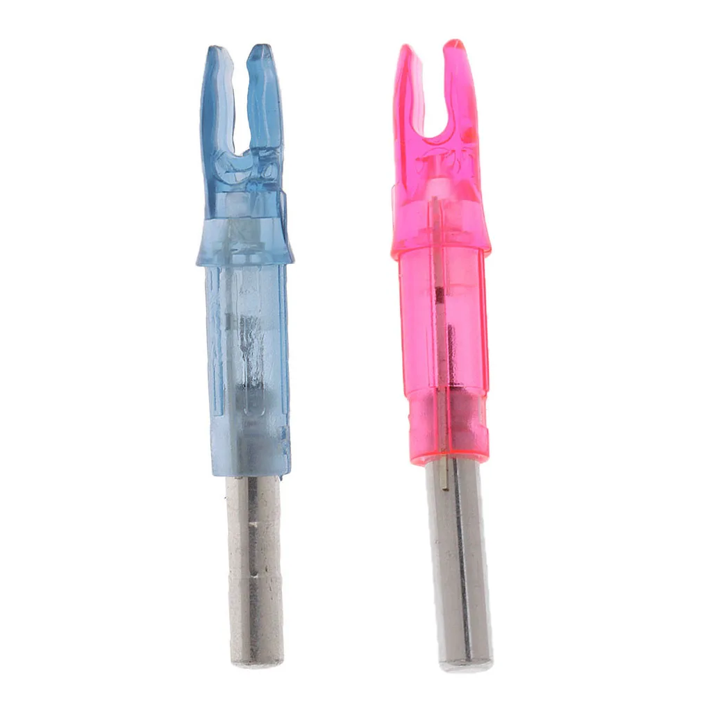 

1 Piece Luminous Lighted Nock Tail Arrow Nock Hunting Fit For 6.2mm Arrow Shaft Blue Red Hunting Accessories