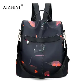 

2019 High Quality Oxford Backpack Women Black Waterproof Nylon School Bags for Teenage Girls Fashion Casual Travel Tote Backpack