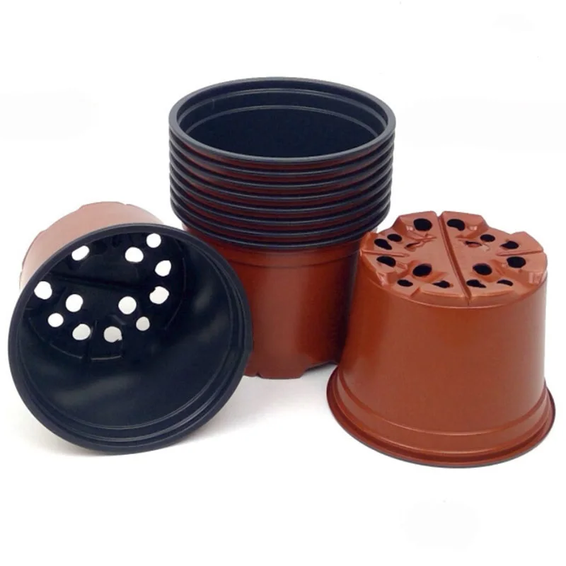 10/20/50/100 pcs/set Plastic Plant Flower Grow Seedlings Pots Bottom