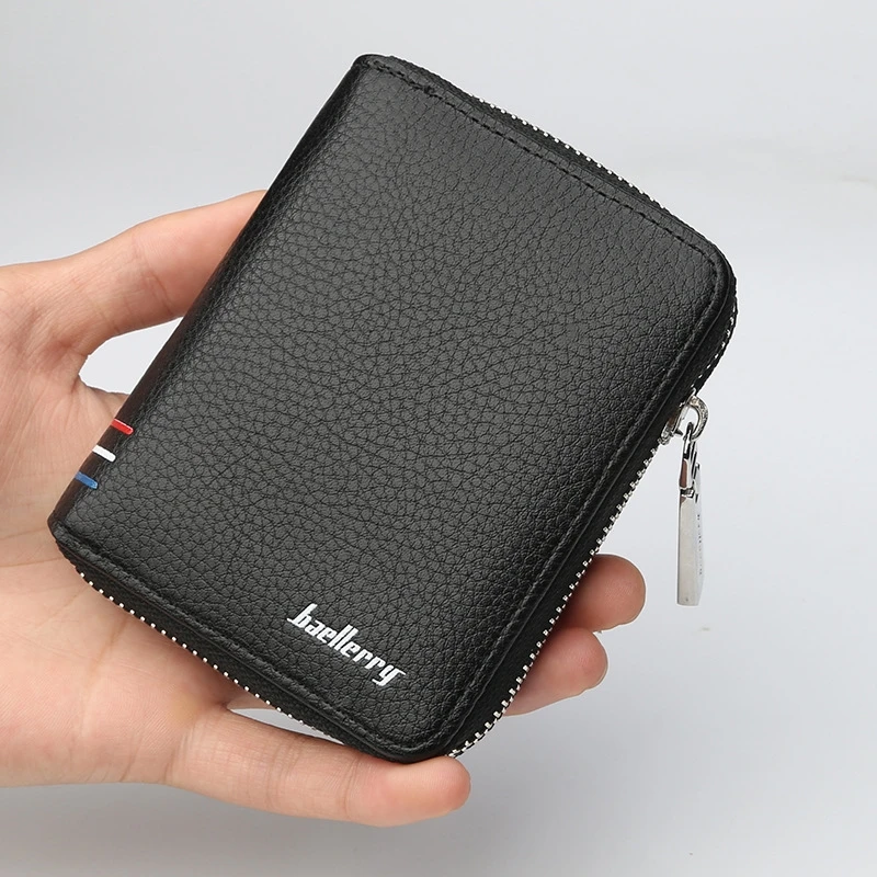 

Men's Short Wallet Korean Version Zipper Multi-Function Wallet Large Capacity Multi-Card Hand Clutch Bag Male