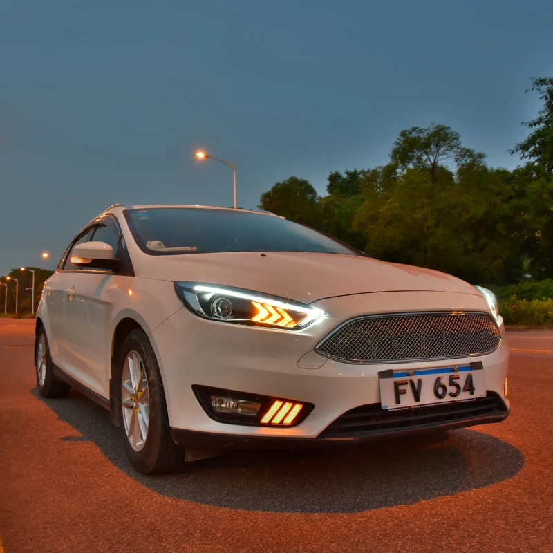 Фара в сборе для Ford Focus светодиодный фонарь дневного света светодиодный указатель поворота