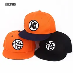 Лето 2018 Новое поступление Регулируемый Dragon Ball Z Goku Бейсбол Кепки Японии аниме-шляпа плоский костюм Snapback