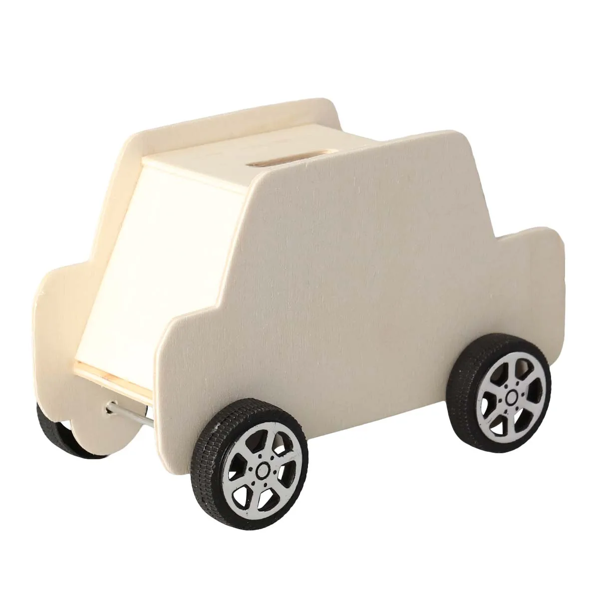 

1PC Unpainted Wooden Car Shaped Money Toys DIY Banking Saving Box Piggy Bank Coin Bank Educational Toys