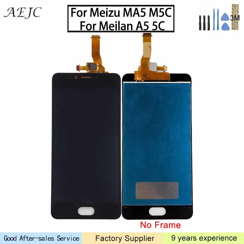 5 &quotЖК-дисплей для Meizu MA5 M5C Meilan A5 5C ЖК-дисплей с кодирующий преобразователь