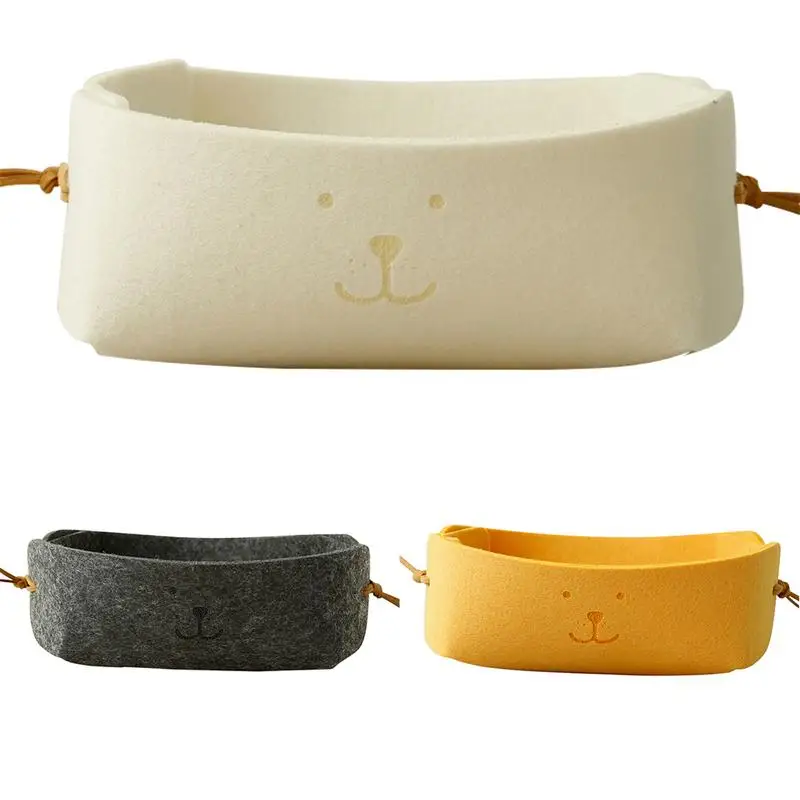 

Hallway Small Storage Box Nordic Felt Storage Basket Small Office Desk Storage Basket Keys Wallets Organizer Home Supplies