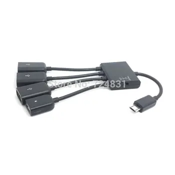 

CY 3 in 1 USB OTG Cable Adapter Micro USB Hub USB OTG Adapter for Smartphone PC iMac Laptop Computer HUB Adapter