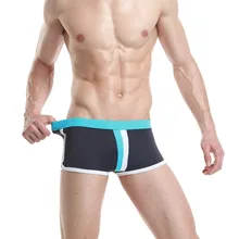 Сексуальное мужское нижнее белье для плавания одежда для плавания для мальчиков плавки-боксеры мужские летние шорты для плавания Calsoncillos Hombre Nilon спандекс