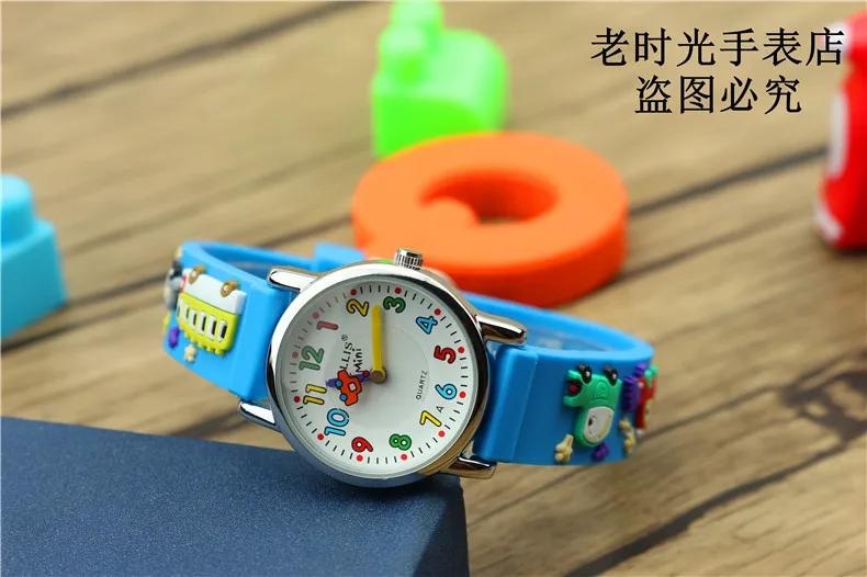 Элитный бренд Nazeyt 3D Мини автомобиль дизайн аналоговый ремешок для маленьких мальчиков и девочек детские наручные часы, высокое качество водонепрони