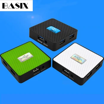 

Basix USB 3.0 Hub USB Splitter High Speed 5 Ports USB 3.0 hub with DC 5V Power port adapter For Computer Accessories hab usb3.0