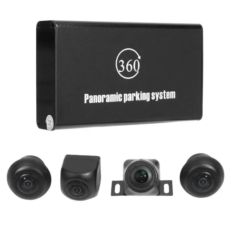 360 градусов Автомобильная камера 720P HD панорамная заднего вида DVR Запись рычаг