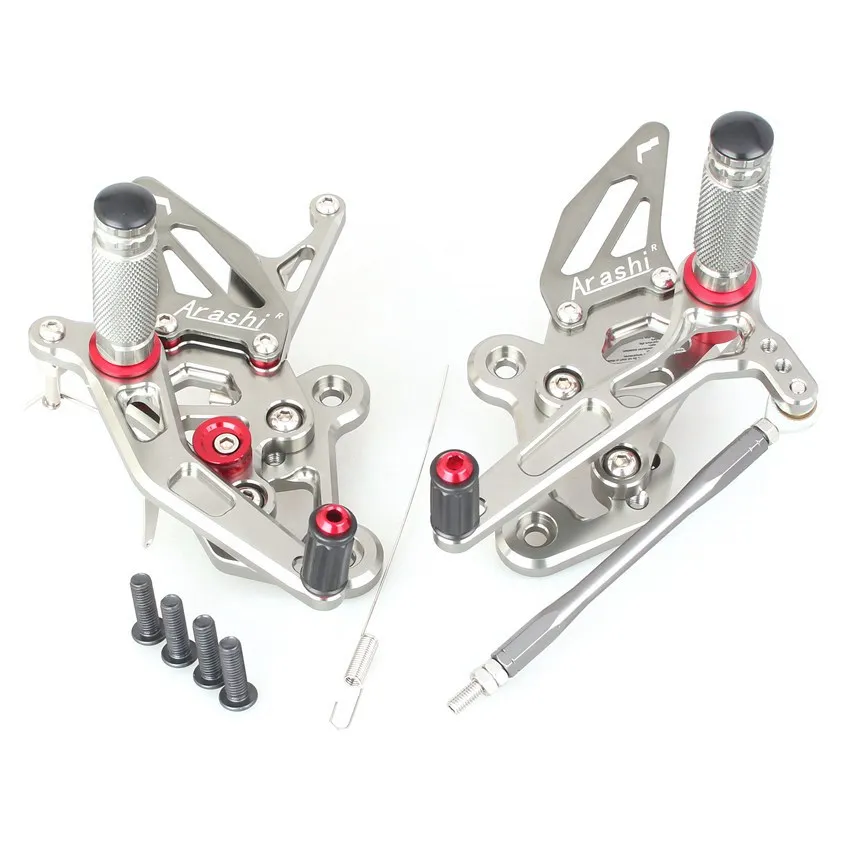 Для Suzuki GSXS750 GSR750 2011- 2012 2013 алюминиевые регулируемые наездники задние наборы Rearset подставка для ног подножки