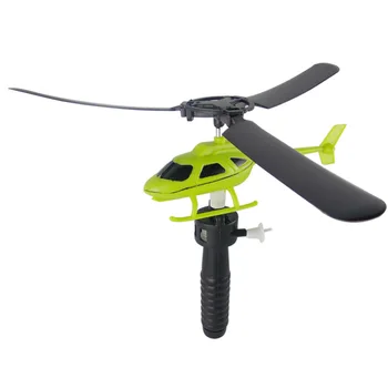 

17cm Hand Power Assemble Helicopter Flying Plane Aircraft Toy Plastic Outdoor Playing Toys Family Games Children's Party