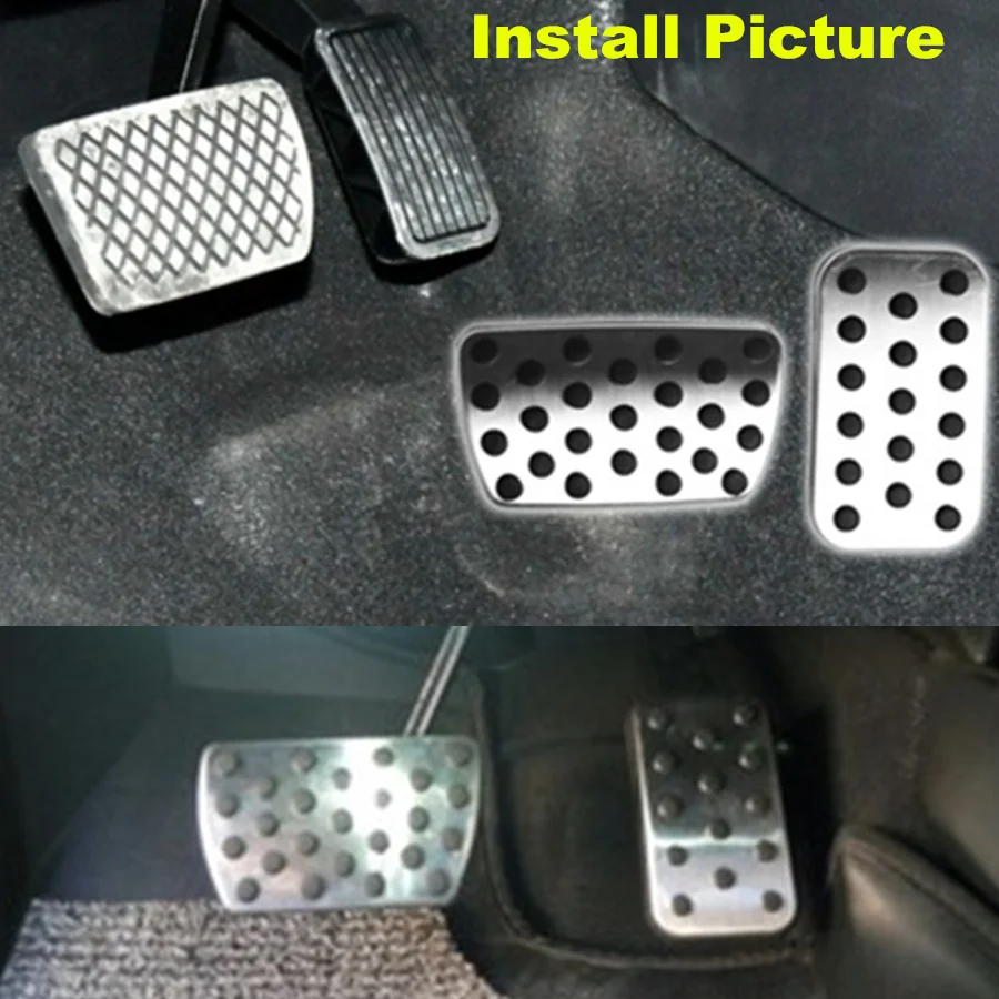 

NO Drill Stainless Steel + Rubber Pedals For Honda Accord 2014-2017 Civic 2016-2019 CRV CR-V 2017-19 Gas Brake Pedal Car Styling