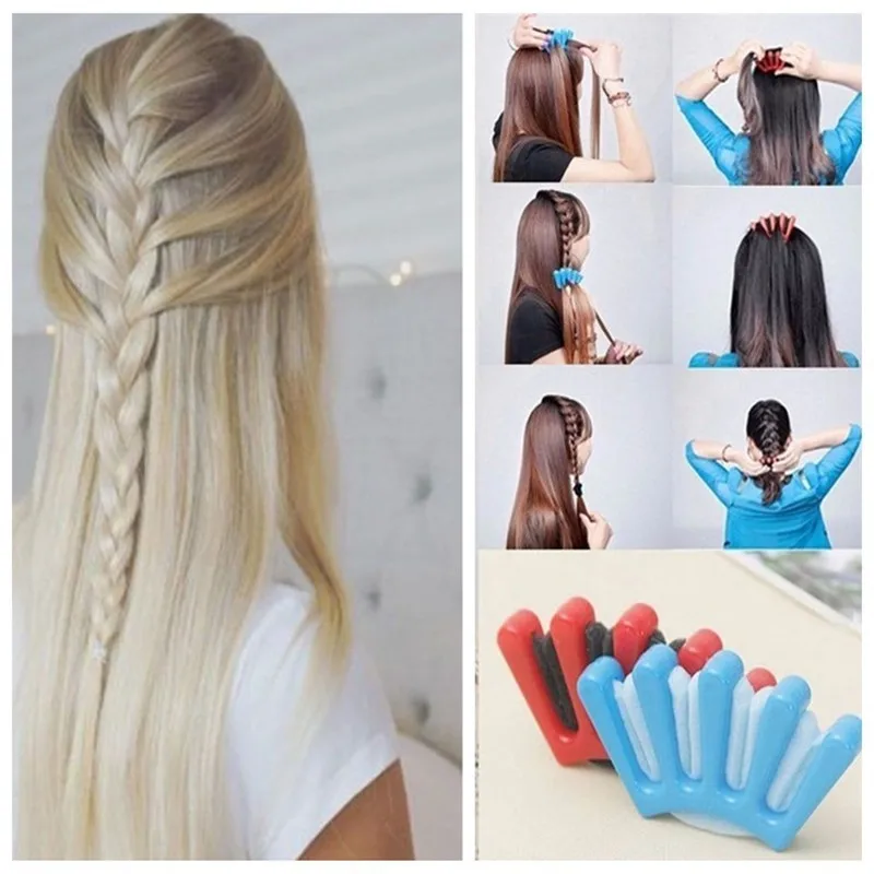 الساحرة الفرنسية نمط 1 قطعة النساء الفتيات DIY الإسفنج الشعر Braider ضفيرة الشعر تويست تجديل أداة تصفيف الشعر أدوات
