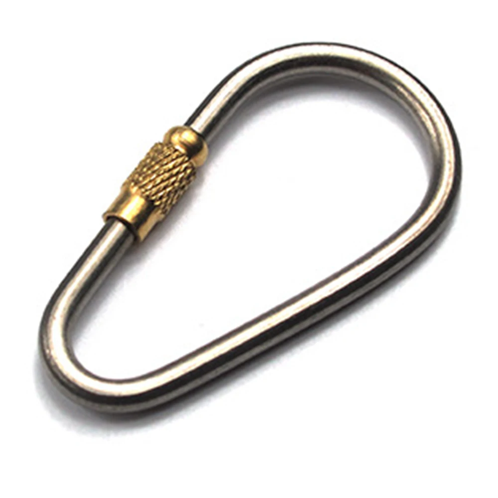 

Lightweight Carabiner Key Ring Small Titanium Carabiner D Clip Mini Lock Climbing Hook Twist Lock Key Chain Camping Equipment