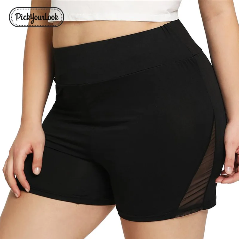 

Pickyourlook Women Pants Short Basic Female Leggings Plus Size Solid Black High Waist Skinny Lady Trousers Pants Legging Xl-5XL