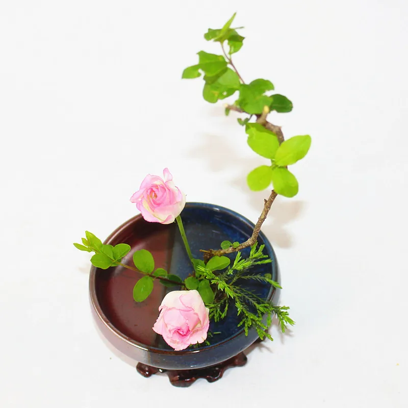 Классическая грубая керамическая ваза Ikebana гидропонный цветочный горшок