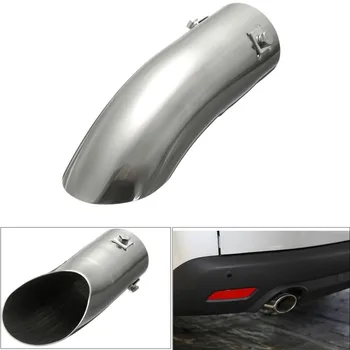 

Universal 60mm Chrome Car Exhaust Tail Muffler Pipe Blow Down Bumper Trim Polished Stainless Steel