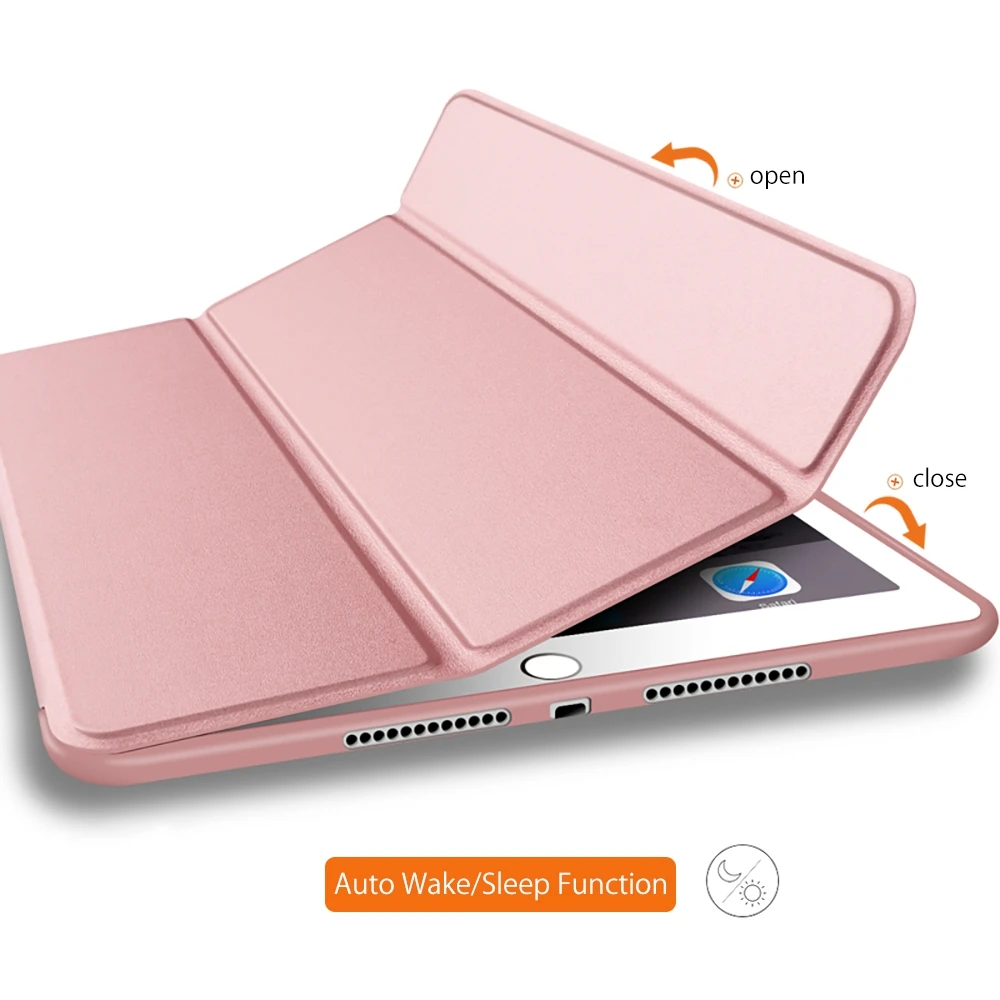 For iPad 9.7 2017 2018 Case for iPad Pro 11 inch 2018 Silicone Soft Back PU Leather Smart Cover Case A1822 A1823 A2013 A1954 For iPad 9.7 2017 2018 Case for iPad Pro 11 inch 2018 Silicone Soft Back PU Leather Smart Cover Case A1822 A1823 A2013 A1954