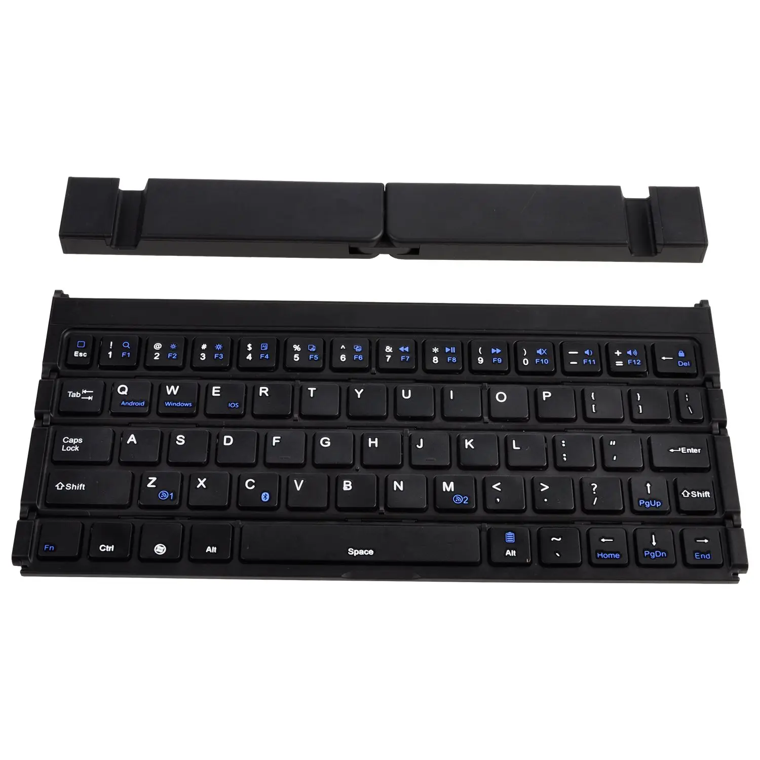 

Folding Keyboard,Portable Ultra-thin Wireless BT Keyboard Aluminum Alloy with Kickstand Universal for iPhone 7 / iPhone 7 Plus