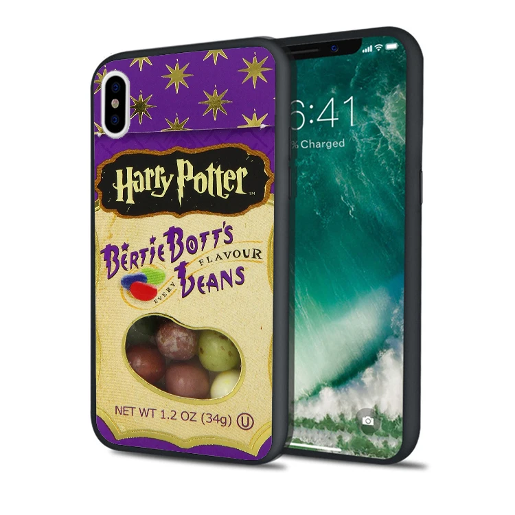 Coque Harry Potter Candy Black Silicone Phone Cases for