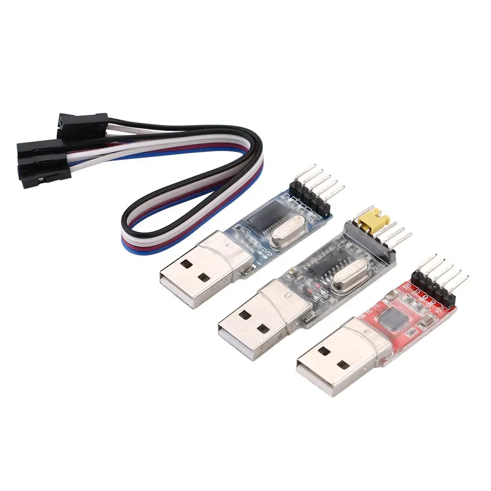 

PL2303 CP2102 CH340 Module USB to TTL Adapter with 4 Pin Line Kit