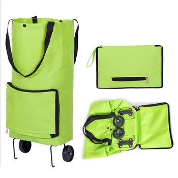 

Folding Shopping Bag Multifunction Storage Bags Shopping Cart Trolley Case Wheels Reusable Organizer Tug Package