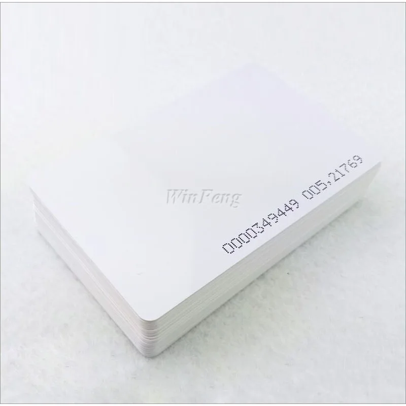 1 шт. 125 кГц RFID карта EM4100 TK4100 Пластиковые идентификационные карты 0 8 мм тонкая