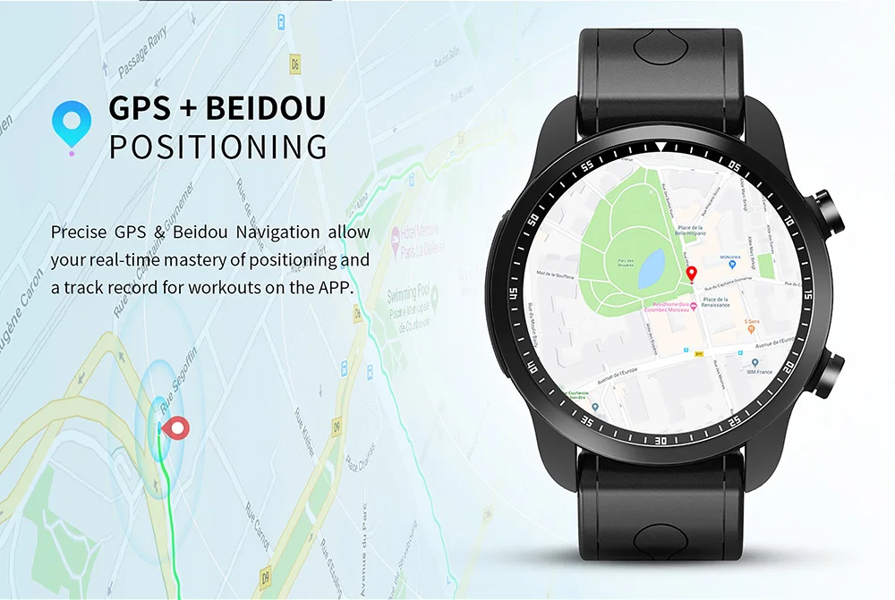 

KC03 4G Smart Watch Phone Screen Watch GPS SIM WiFi BT4.0 Heart Rate IP67 Waterproof 8 Sports Models Smartwatch
