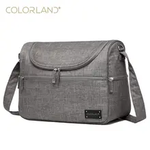 Colorland для детских бутылочек для Messenger Сумка из узорчатой ткани Органайзер Сумки для подгузников для мам»; Модная одежда для мамы Материнство сумка рюкзак коляски вместительные сумки