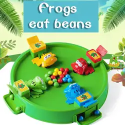 Новинка Голодные лягушки Продовольственная игра Bean Повседневная доска дети старше 4 лет от 3 до 4 лет шарики развивающие игрушки