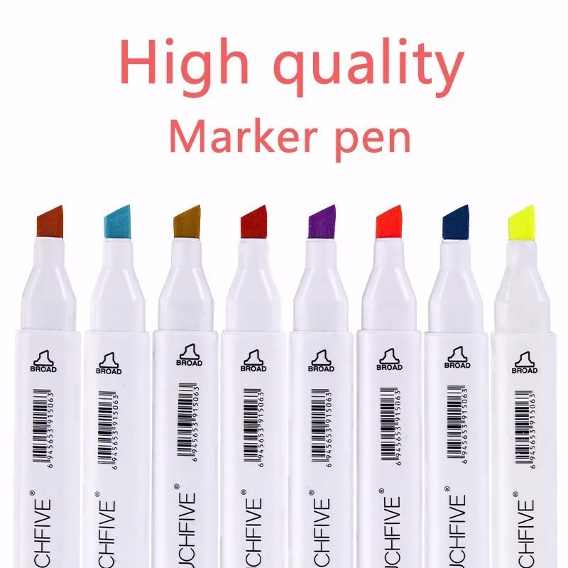 Touchfive Professional Character Sketch Markers Art Supplies 12 24 Colors Skin Tones Marker Pens set for Painting Manga Design